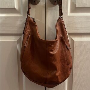 Lucky Chic Tan Leather Hobo Bag